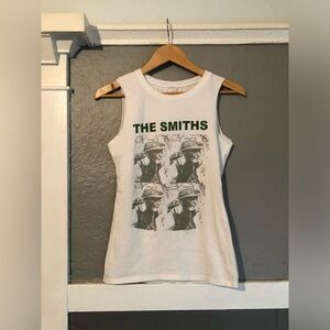 The Smiths | Meat is Murder Vintage Sleeveless White T-shirt | Small